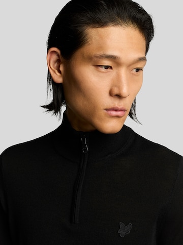 Lyle & Scott Trui 'Tonal Eagle' in Zwart