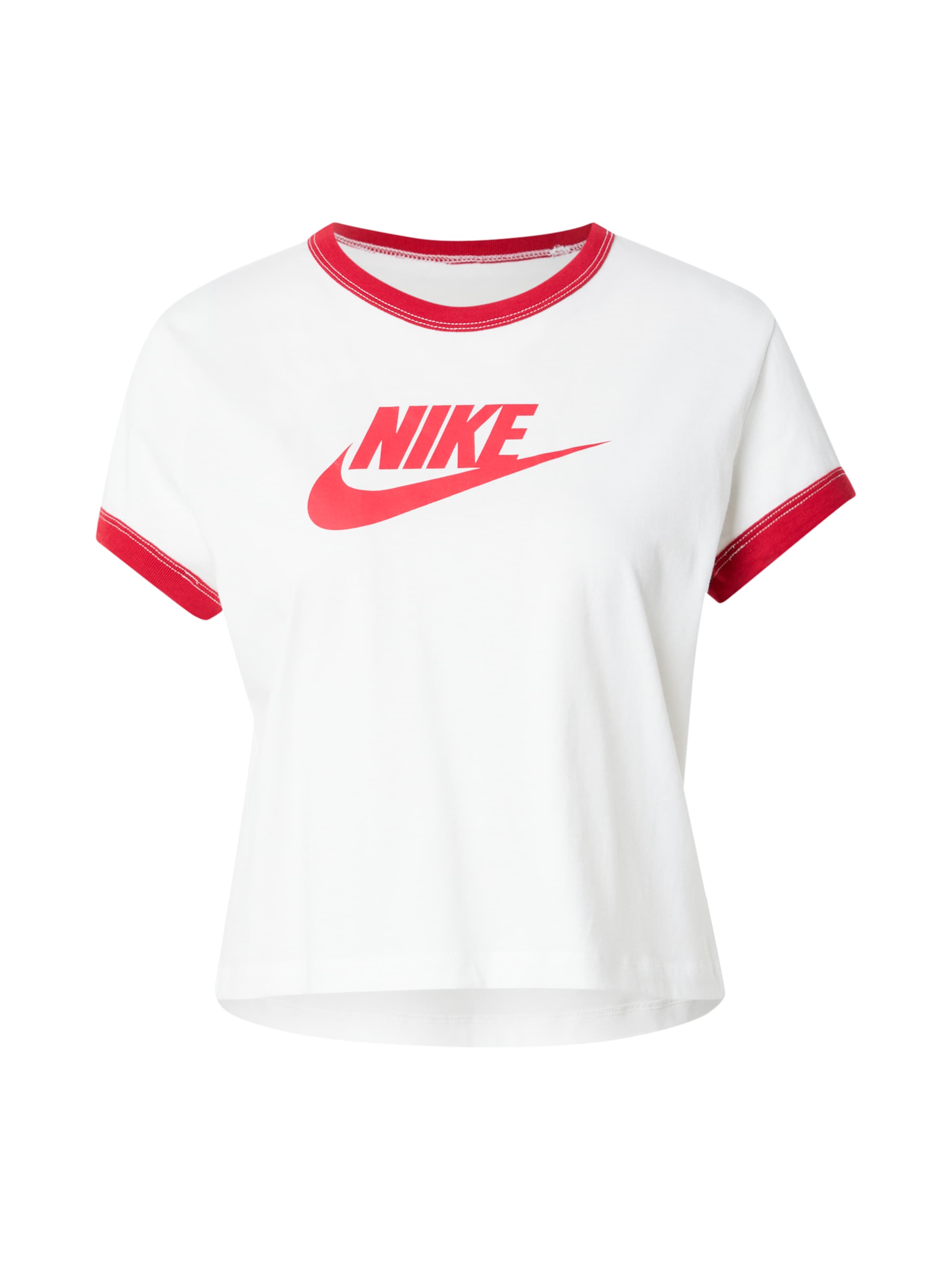Nike Sportswear Μπλουζάκι 'RINGER' σε λευκό: μπροστά