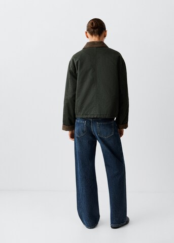 MANGO TEEN Prehodna jakna 'SALFORD' | zelena barva