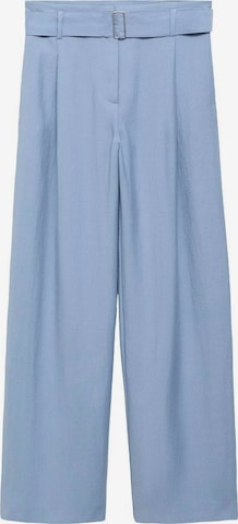 MANGO Wide Leg Hose 'Lirica' in Blau: Vorderseite