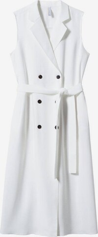 MANGO Sukienka koszulowa 'Dorotea' w kolorze biały: przód