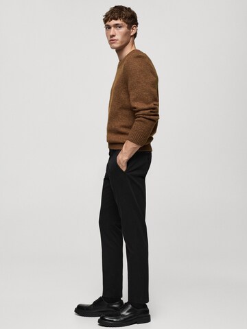 MANGO MAN Tapered Hose 'Prato' in Schwarz