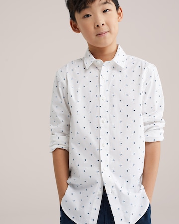 WE Fashion Regular fit Button up shirt in White
