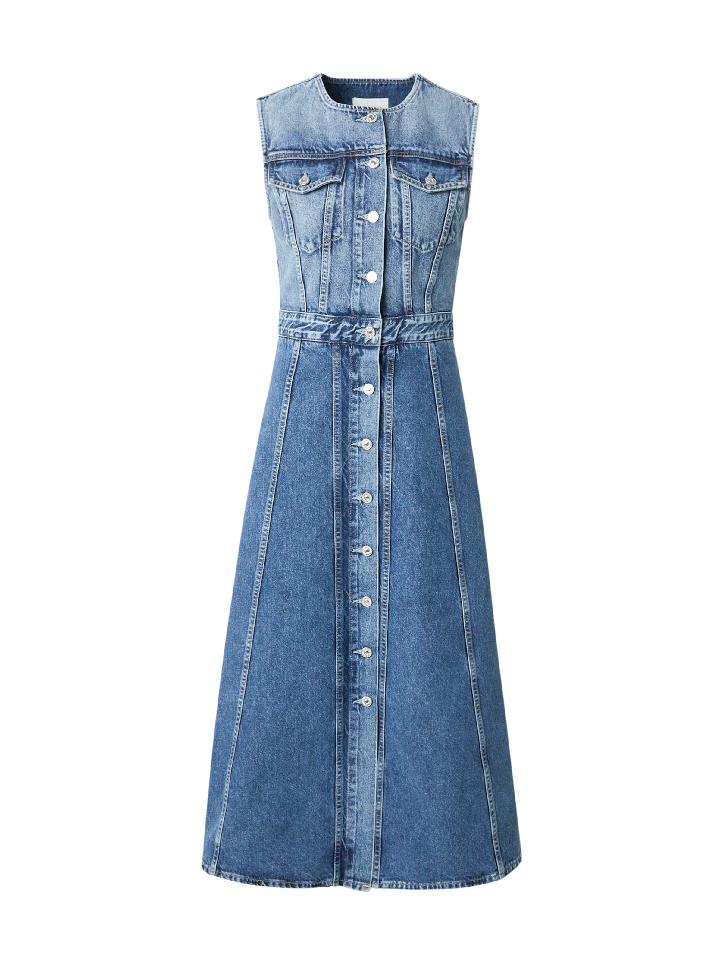 Citizens of Humanity - Vestido camisero 'Idalene' en azul: frente