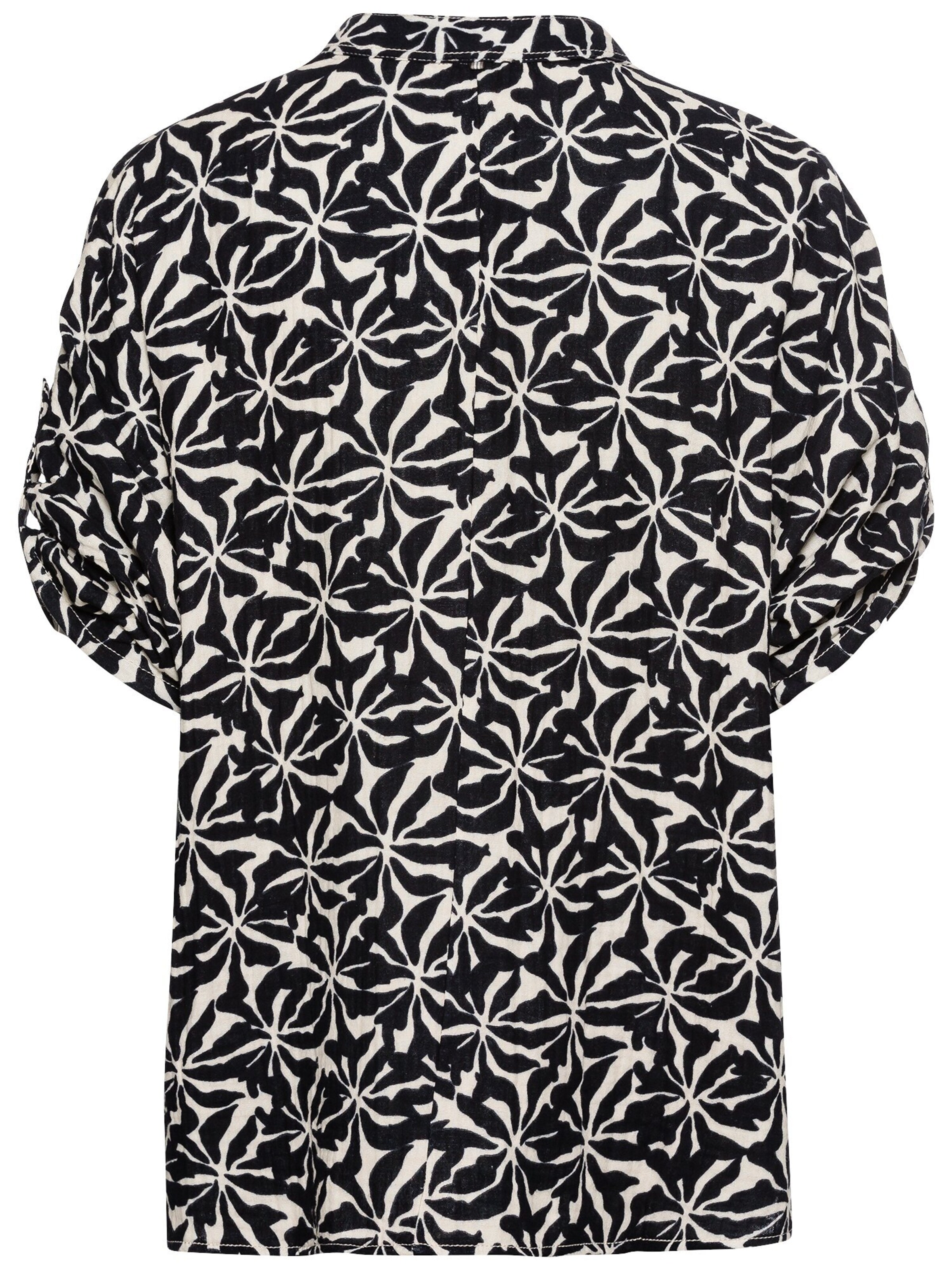 CAMEL ACTIVE Musselin Schlupfbluse im Allover-Print in Blau