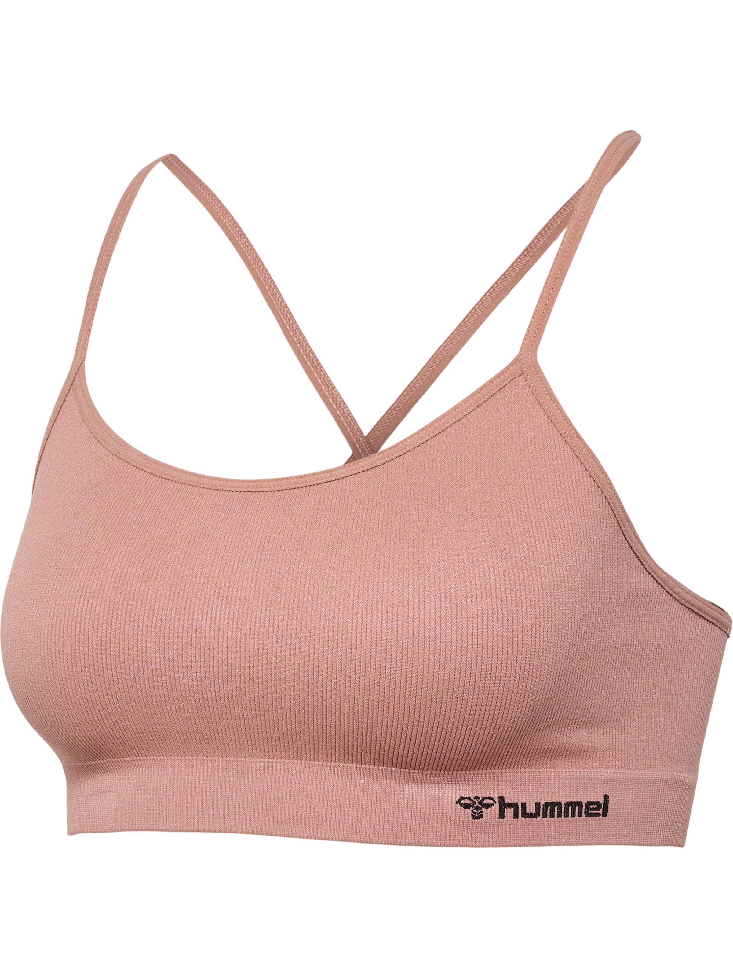 Hummel Bustier Sport-BH 'Juno' in Grau: Vorderseite
