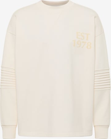 Sweat-shirt 'Faustini' Carlo Colucci en blanc : devant