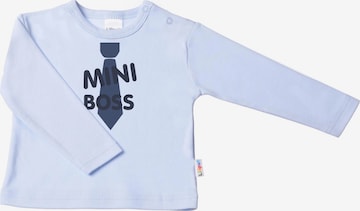 LILIPUT Niedliches Langarmshirt mit 'Mini Boss'-Print in Blau: predná strana