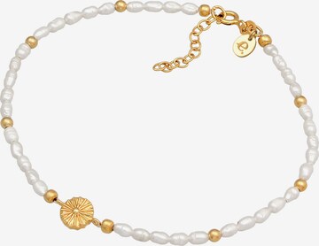 ELLI PREMIUM Voetsieraden 'Perle, Sonne' in Goud