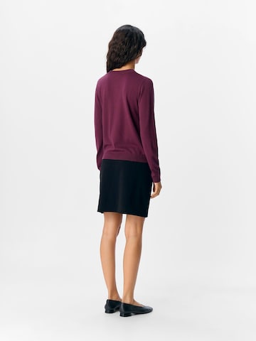 OBJECT Gebreid vest 'OBJThess' in Lila