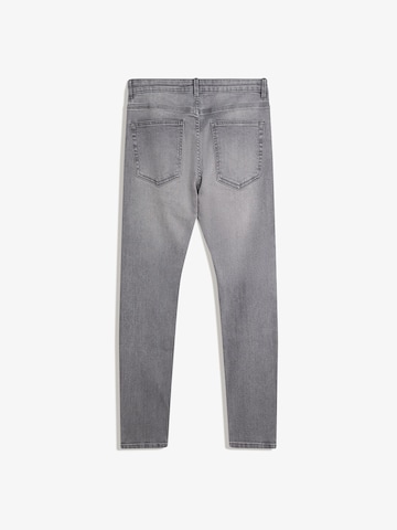 Bershka Skinny Džínsy - Sivá