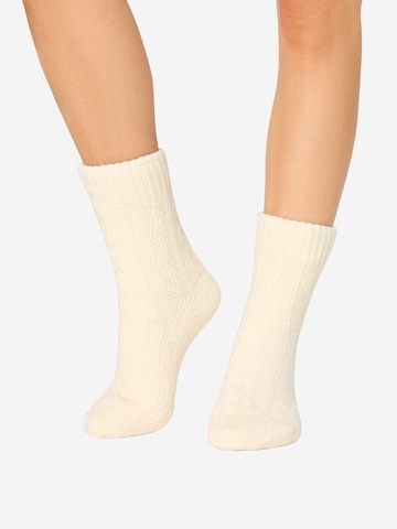Nur Die Sokken ' Flausch Socken ' in Geel: voorkant