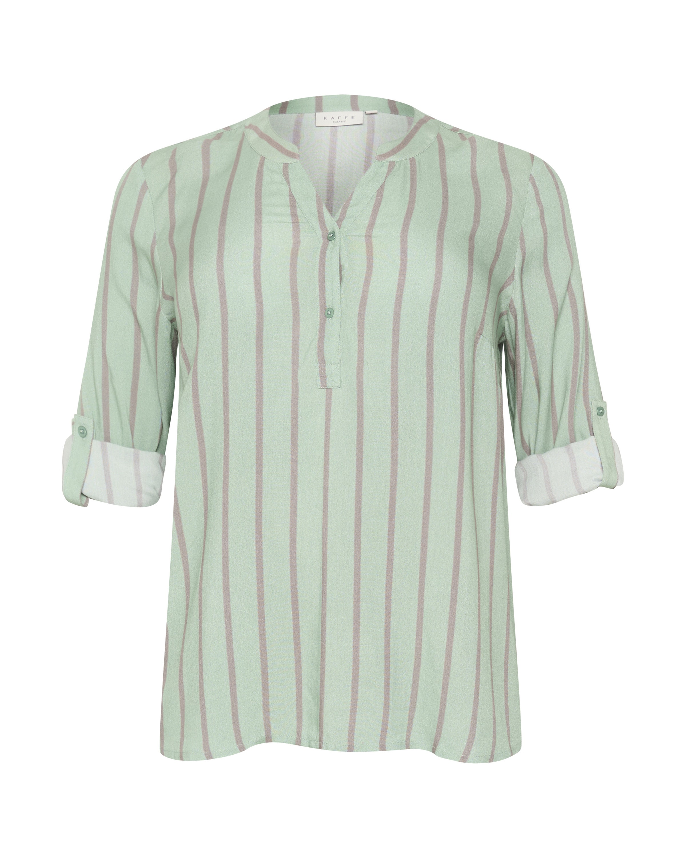 KAFFE CURVE Blouse &#x27;Sida&#x27; in Groen: voorkant