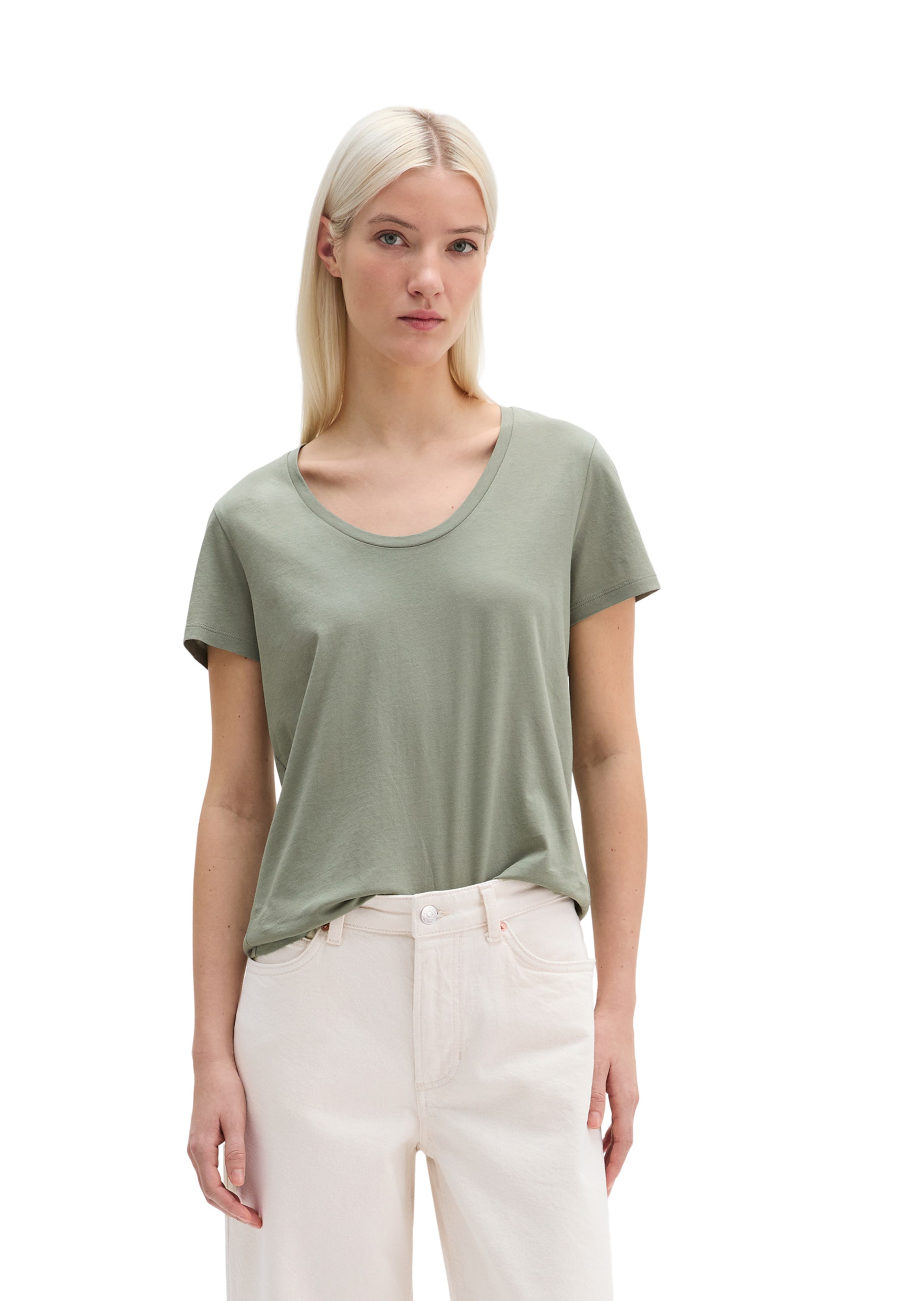 Marc O'Polo Shirt in Groen: voorkant
