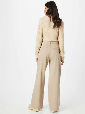 SELECTED FEMME Wide leg Jeans 'Daili' in Beige