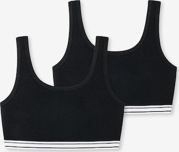 SCHIESSER - Clásico Sujetador en negro: frente