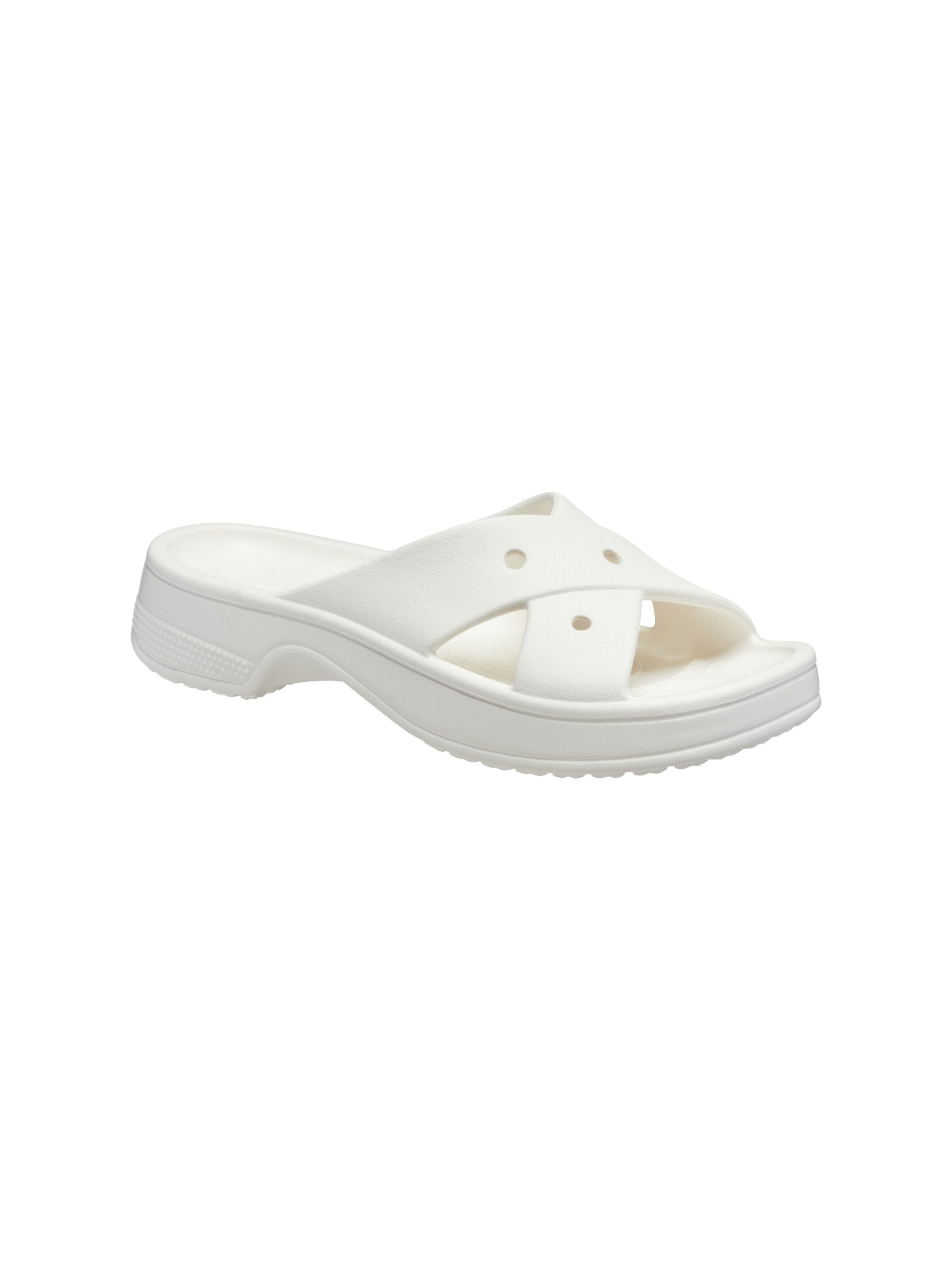 Crocs - Sandalias 'Cross-Strap-Sandalen zum Hineinschlüpfen' en blanco