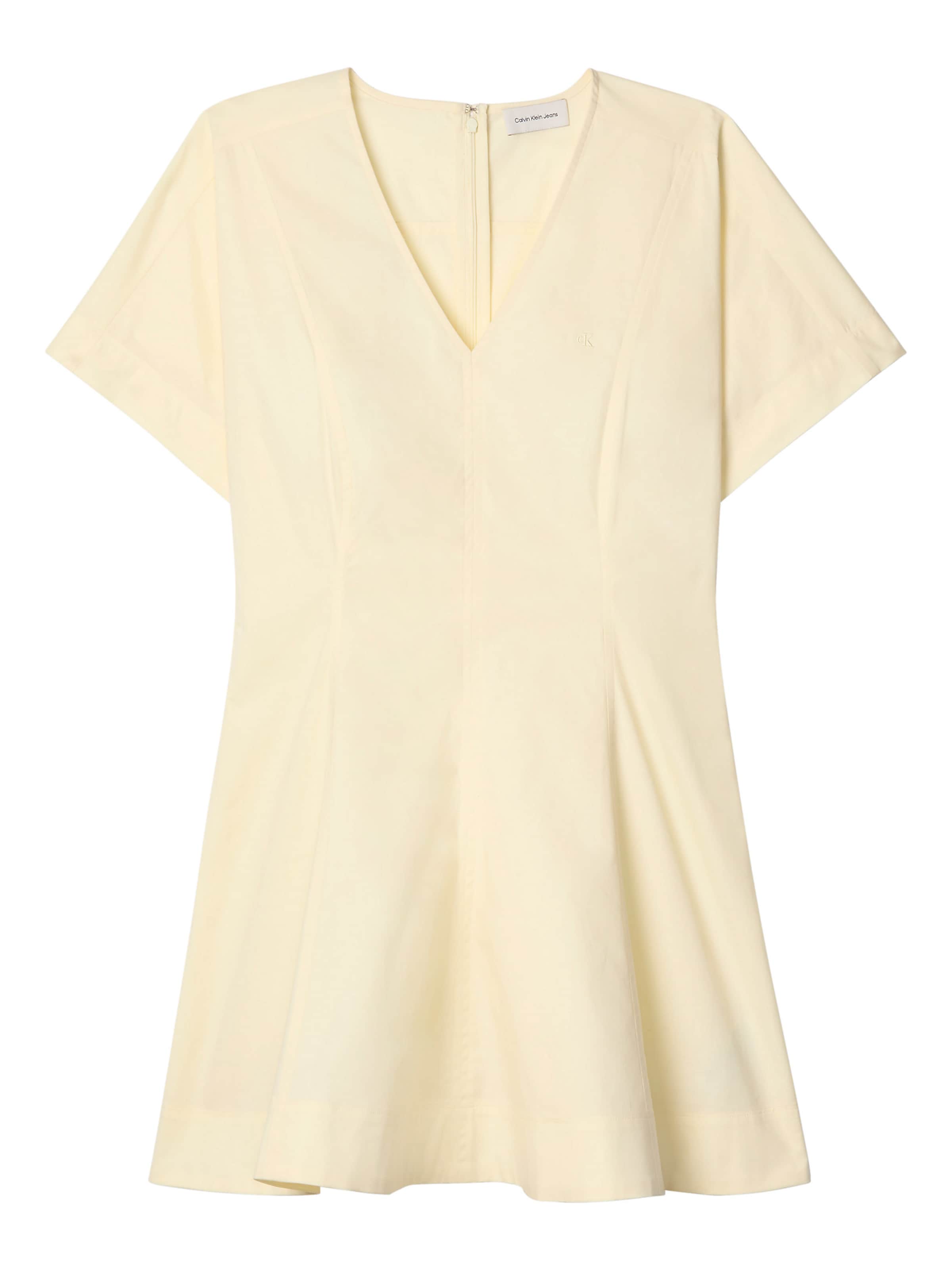 Robe Calvin Klein Jeans en beige : devant