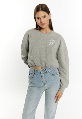 MYMO Sweatshirt 'Blonda' i grå: framsida