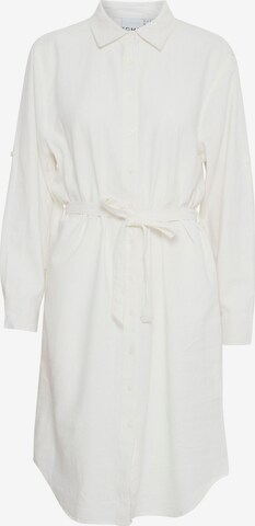 Robe-chemise ' IHLino ' ICHI en blanc : devant