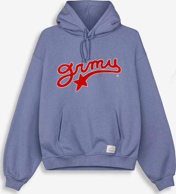 Sweat-shirt Grimey en bleu : devant