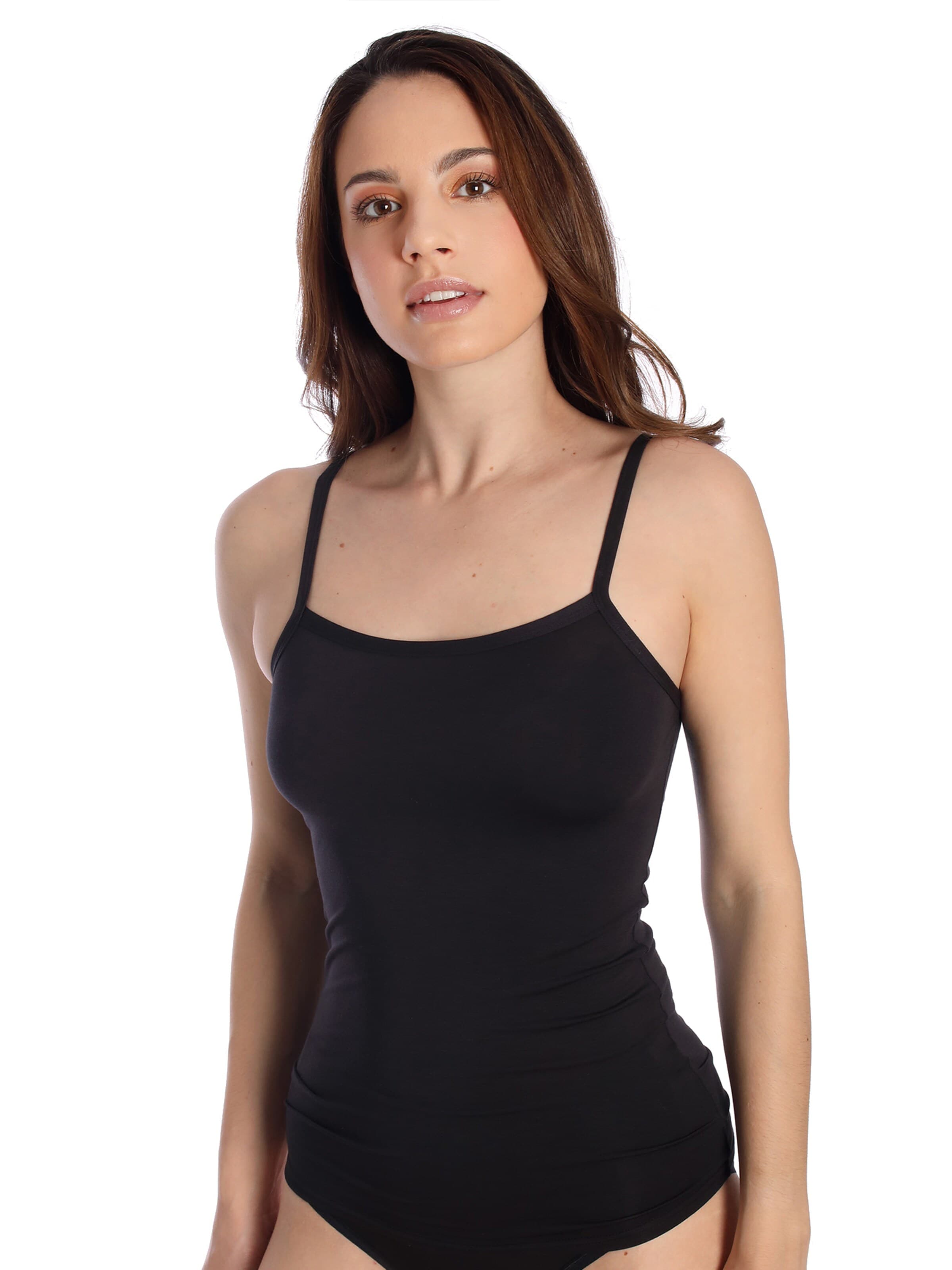 sassa Undershirt 'Lovely Skin' in Black