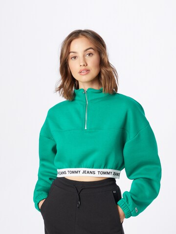 Tommy Jeans Sweatshirt in Green: front