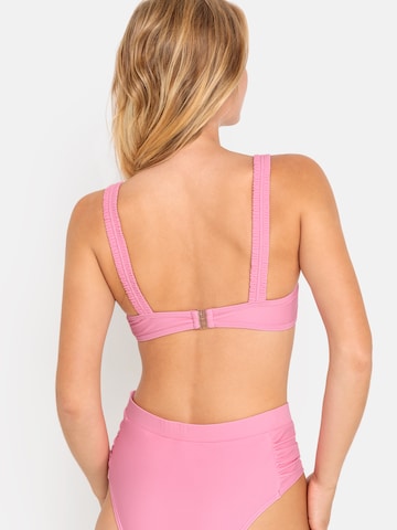 Balconcino Top per bikini 'Gina' di LSCN by LASCANA in rosa: dietro