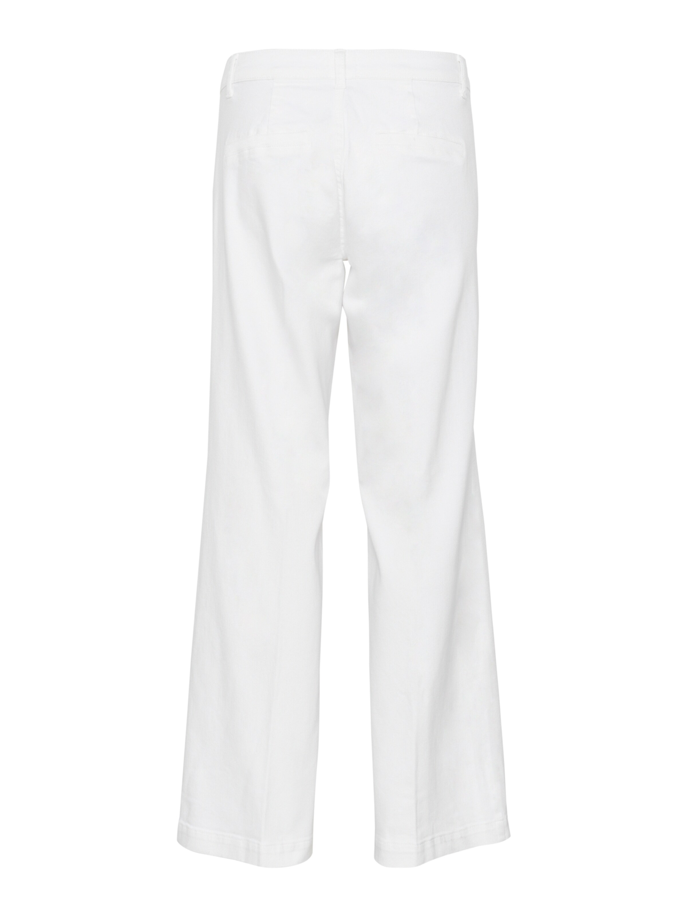 My Essential Wardrobe Wide leg Trousers with creases in White
