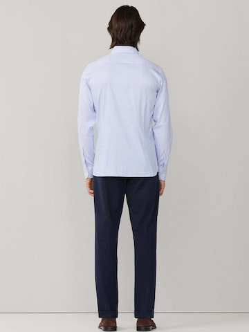 Hackett London Regular fit Button Up Shirt 'Double Face Bengal' in Blue