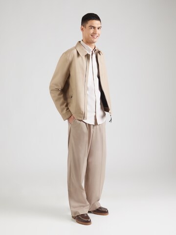 BOSS Slim fit Skjorta 'ROAN' i beige