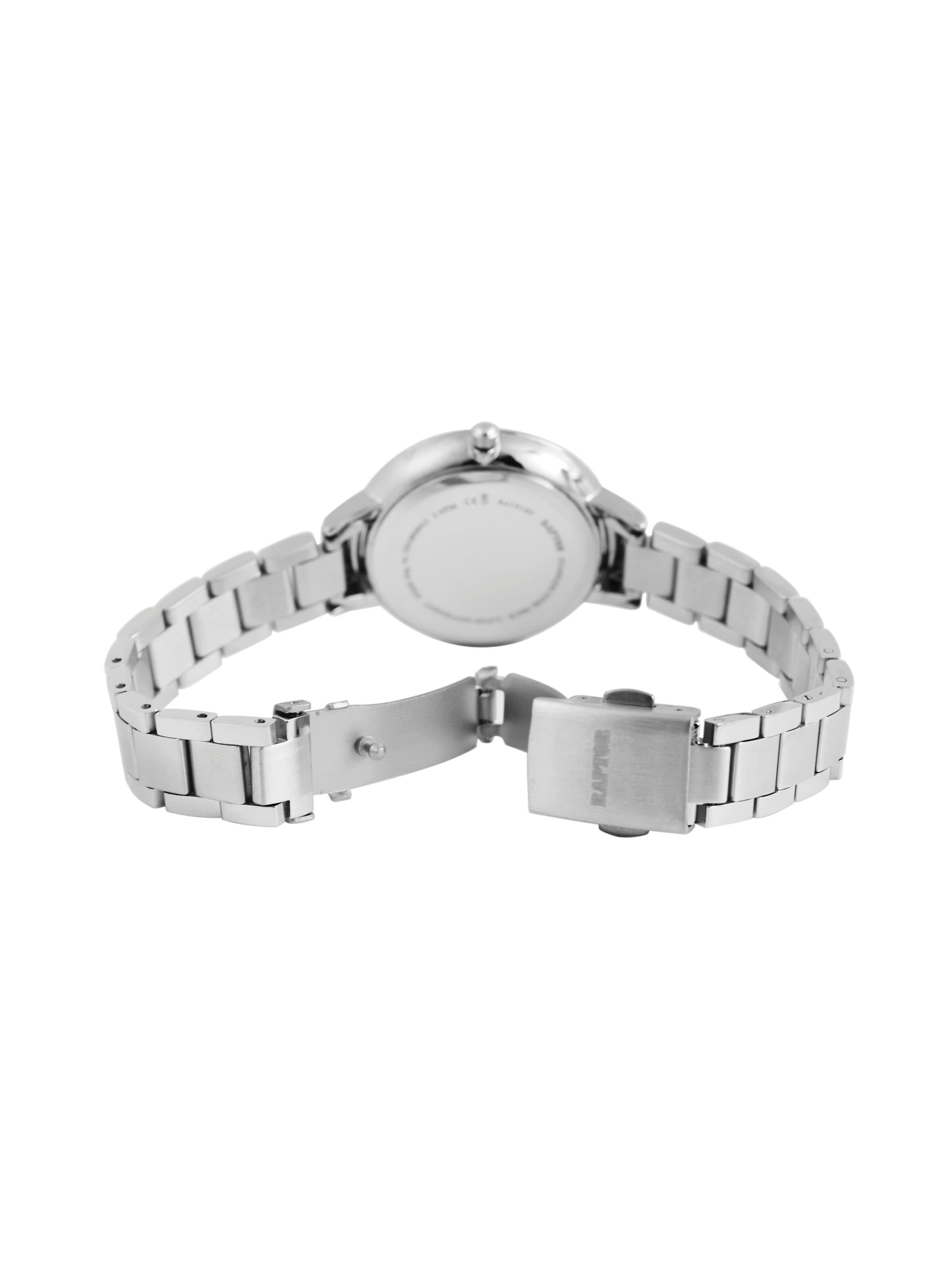 Raptor Analog Watch 'Wild, 3 ATM' in Silver