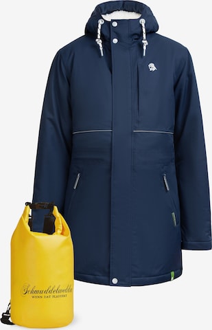 Schmuddelwedda Funktionsjacke Und Rucksack in Blau: predná strana