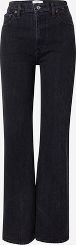 Abercrombie & Fitch Wide leg Jeans in Black: front