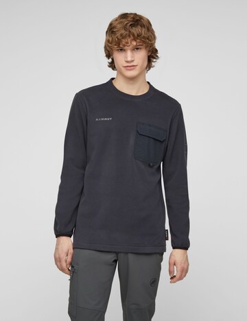 MAMMUT Athletic Sweater in Black: front