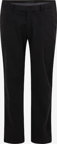 regular Pantaloni chino 'Bleecker Flex' di Tommy Hilfiger Big & Tall in nero: frontale