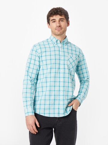 ESPRIT Regular fit Button Up Shirt 'Sus' in Blue: front