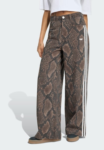 ADIDAS ORIGINALS Wide leg Jeans in Bruin: voorkant