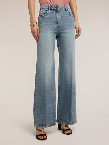 Wide leg Jeans di MOTIVI in blu: frontale