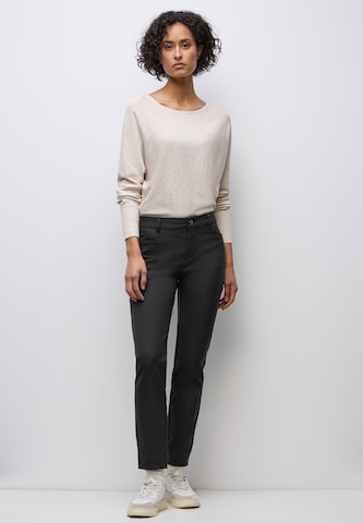 STREET ONE Slimfit Hose in Braun