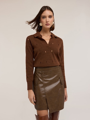 MOTIVI Sweater in Brown