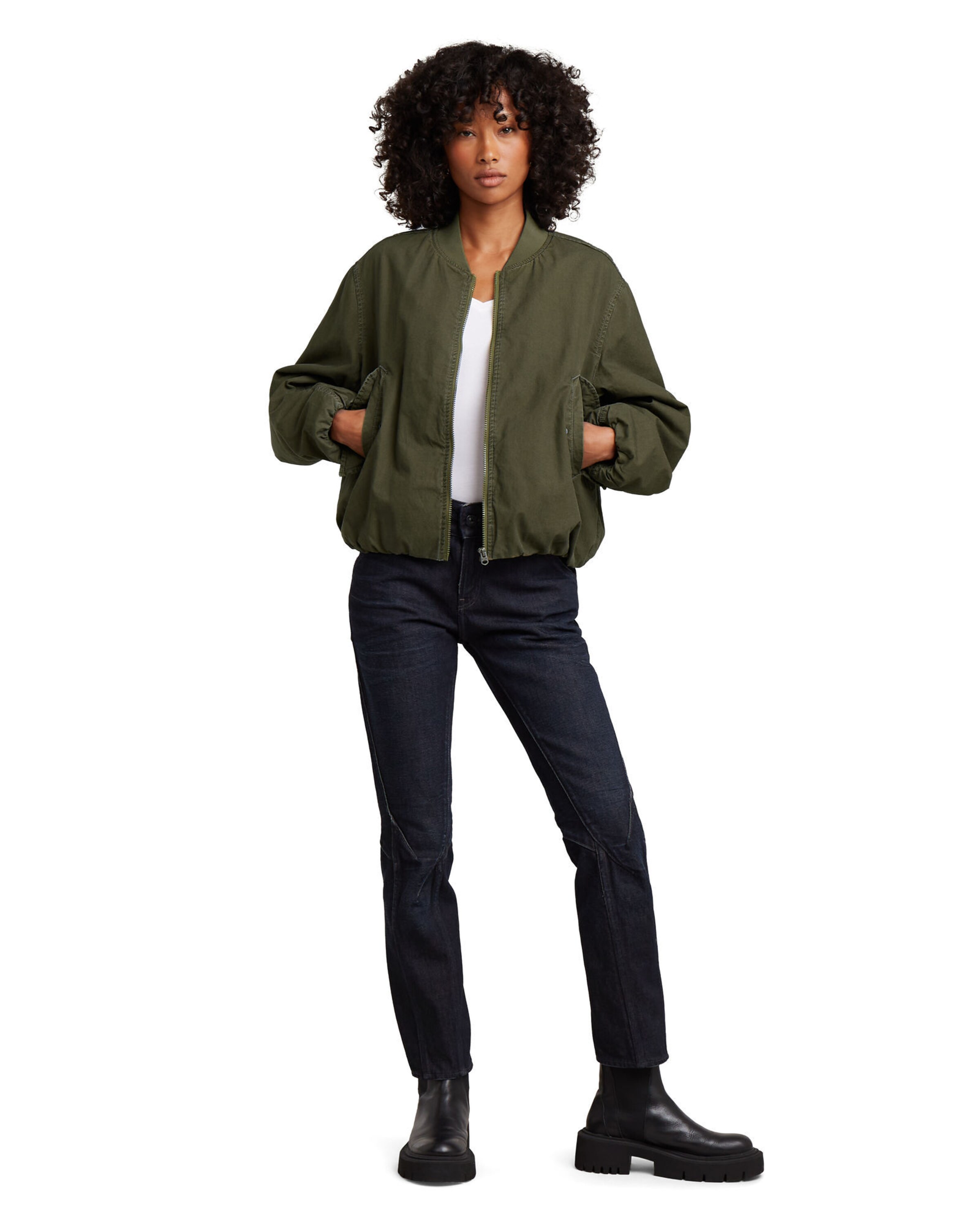 G-STAR Between-season jacket 'Bomber Padded Jacket' in Green