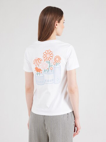 CONVERSE Футболка 'SPRING BLOOMS' в Белый: спереди