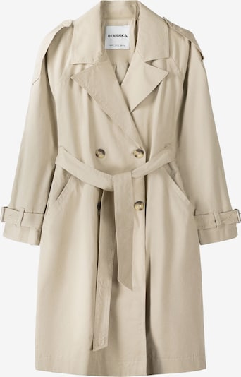 Bershka Manteau mi-saison en sable, Vue avec produit