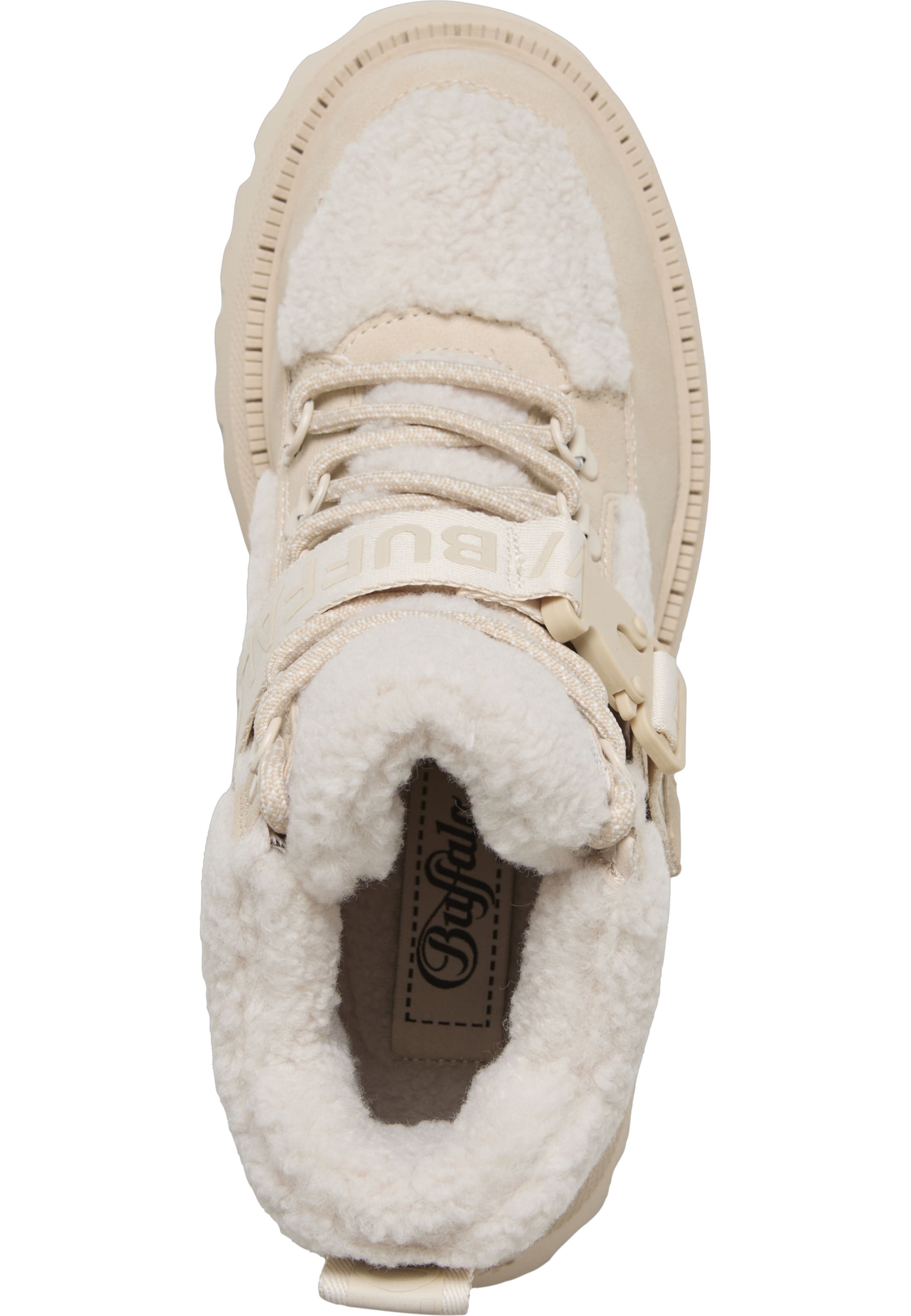 BUFFALO Lace-up bootie 'Aspen' in Beige