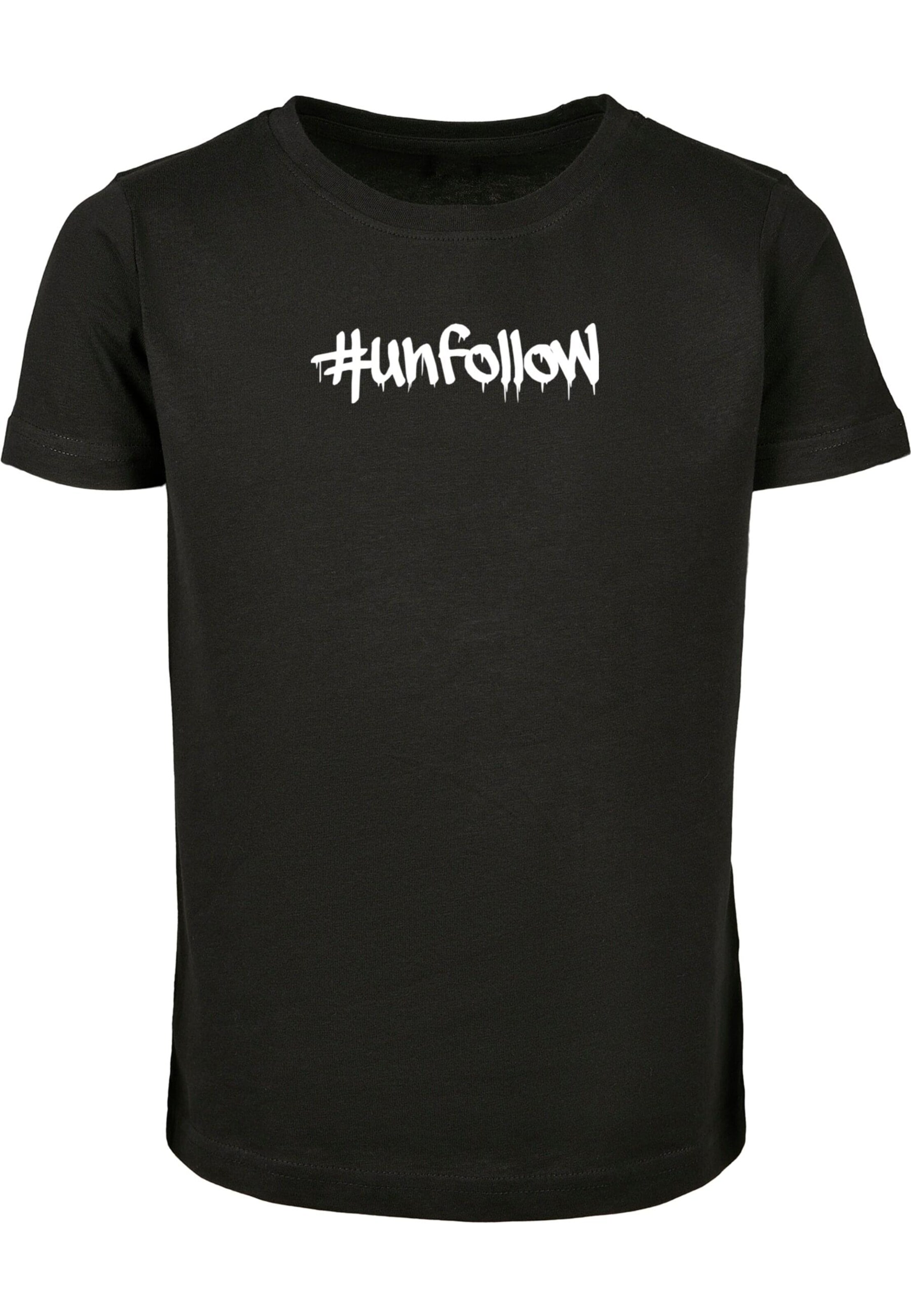 Merchcode Shirt 'Unfollow' in Black: front
