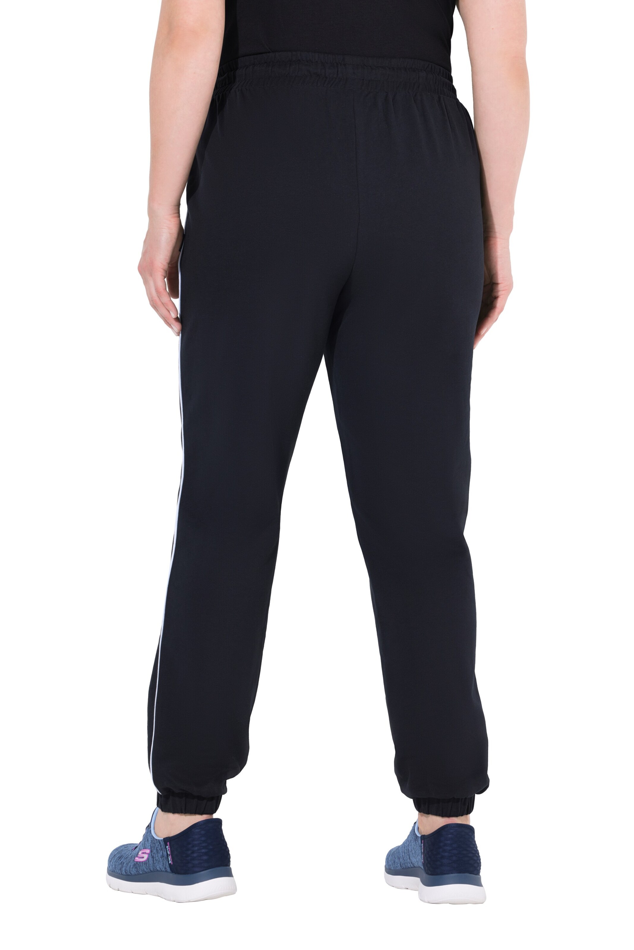 Ulla Popken Tapered Broek in Zwart