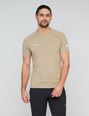 MAMMUT Performance Shirt in Beige: front