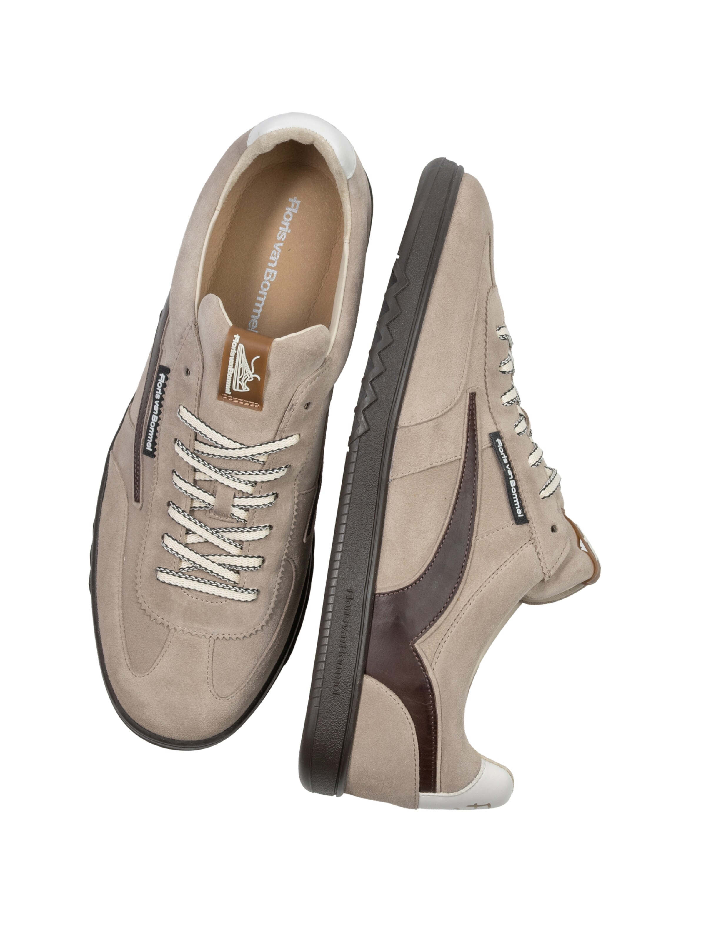 Floris van Bommel Platform trainers ' DE ZALER 01 ' in Beige