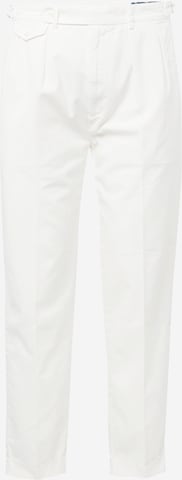 Polo Ralph Lauren - regular Pantalón vaquero plisado en blanco: frente